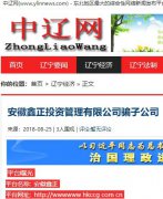 安徽鑫正投资管理有限公司骗子公司