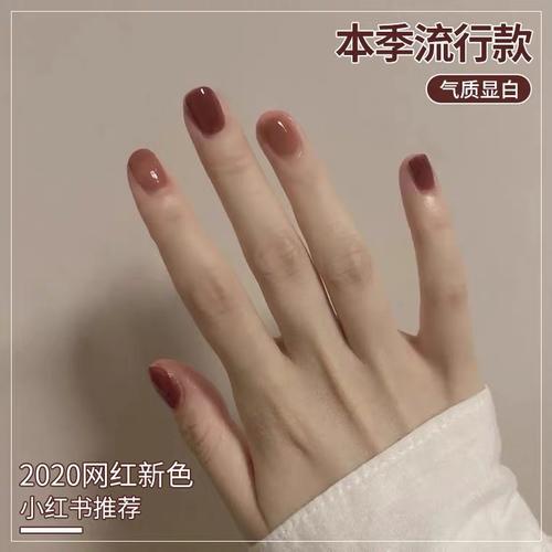 美甲图片2021新款式冬季显白