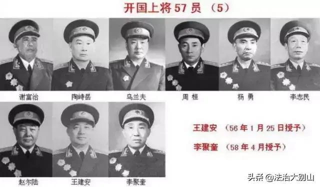 开国十大元帅、十大将、五十七上将标准照