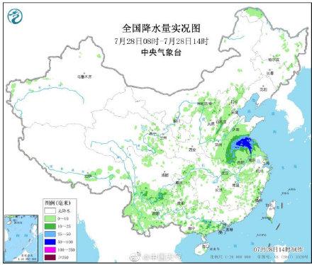 江苏“霸榜”全国降水排行前十 多地出现大暴雨