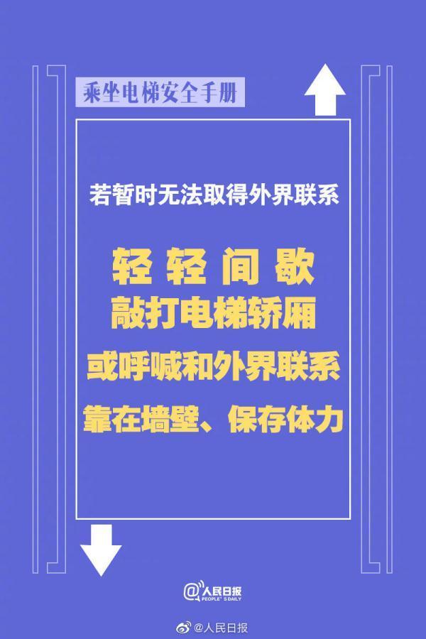 被困电梯自救手册丨希望你用不到 但一定要知道