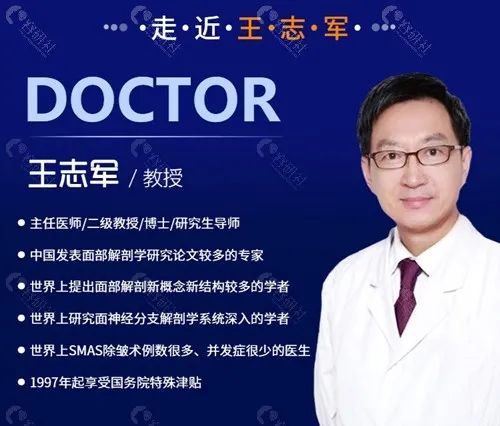 亚 洲人除皱技术及解剖学的奠基人王志军教授